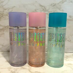 Victoria’s Secret pink shimmer mists wild at heart cool & bright sweet